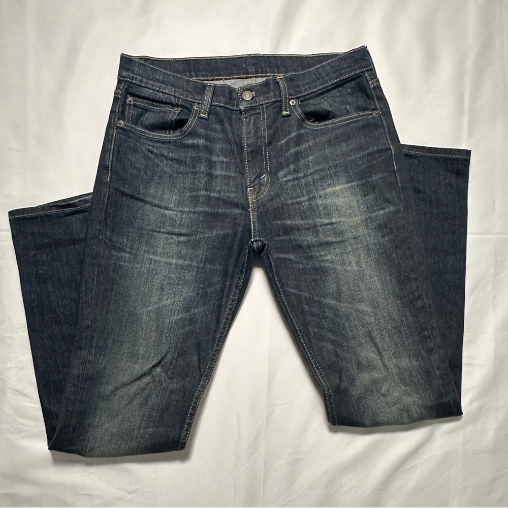 Levi's Dark Blue Straight Jeans